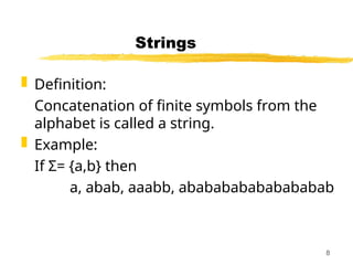Theory of Automata - Power Point Slides Lecture 01).ppt