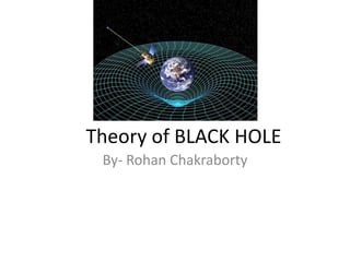 Theory of BLACK HOLE
 By- Rohan Chakraborty
 