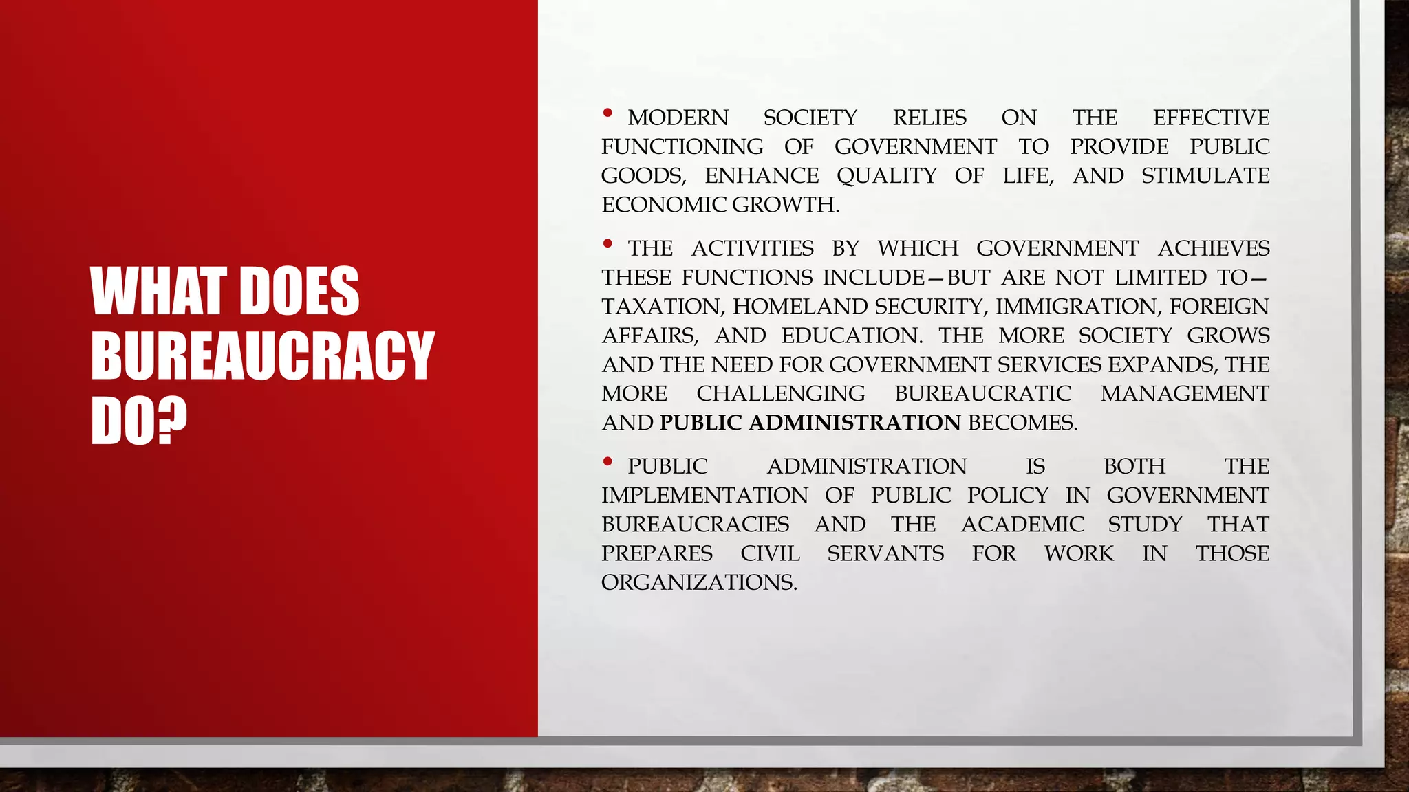 Theory of bureaucracy report kate katherine leccio pptx