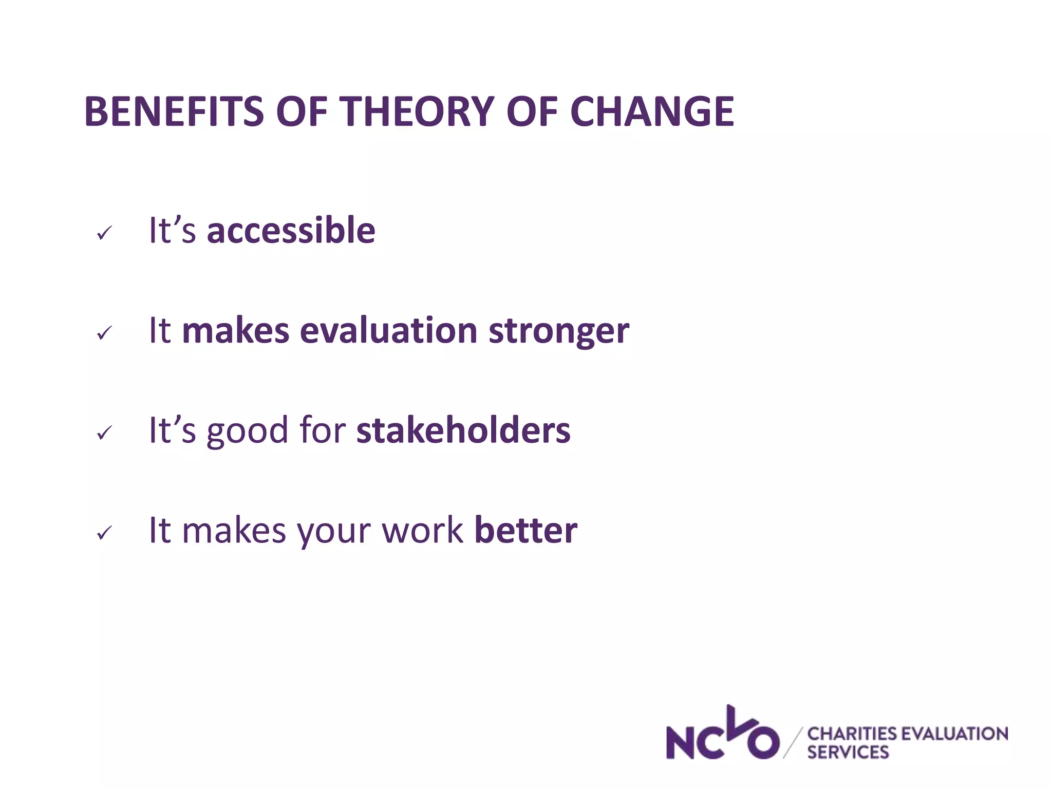 Developing a theory of change | PPTX | Science