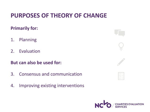 Developing a theory of change | PPTX | Science