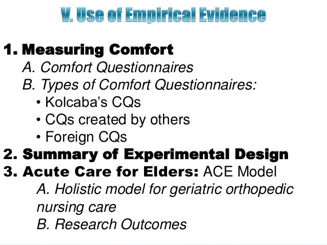 Theory Of Comfort