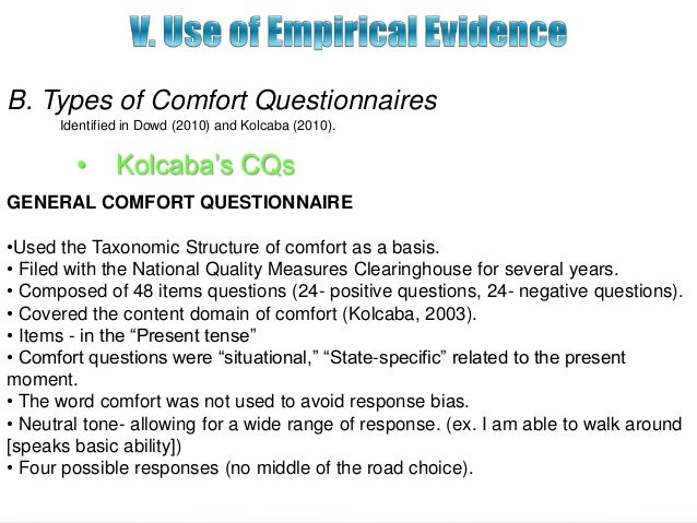 Theory Of Comfort
