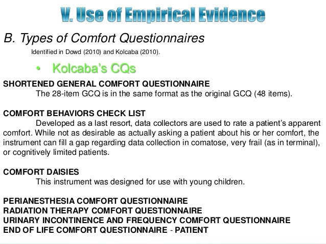 Theory Of Comfort