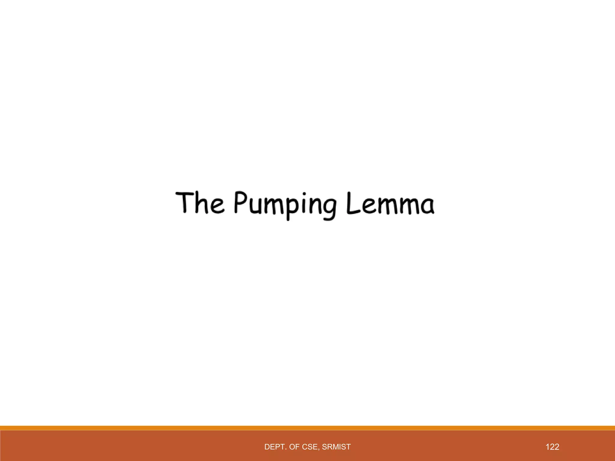 122
DEPT. OF CSE, SRMIST
 