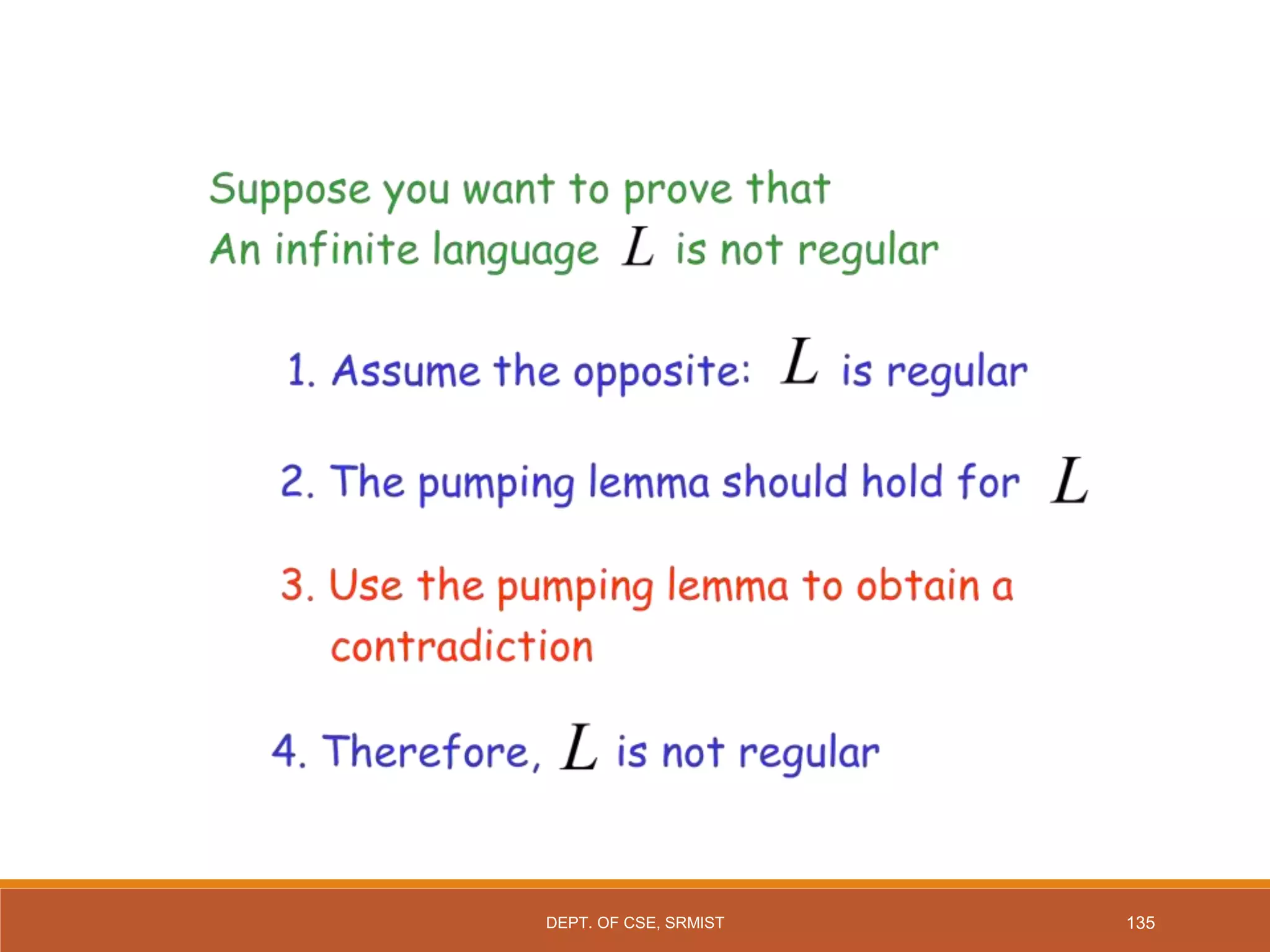 135
DEPT. OF CSE, SRMIST
 