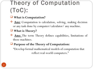 Theory of computing | PPT