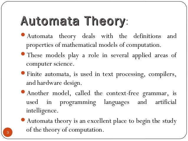 Theory of computing