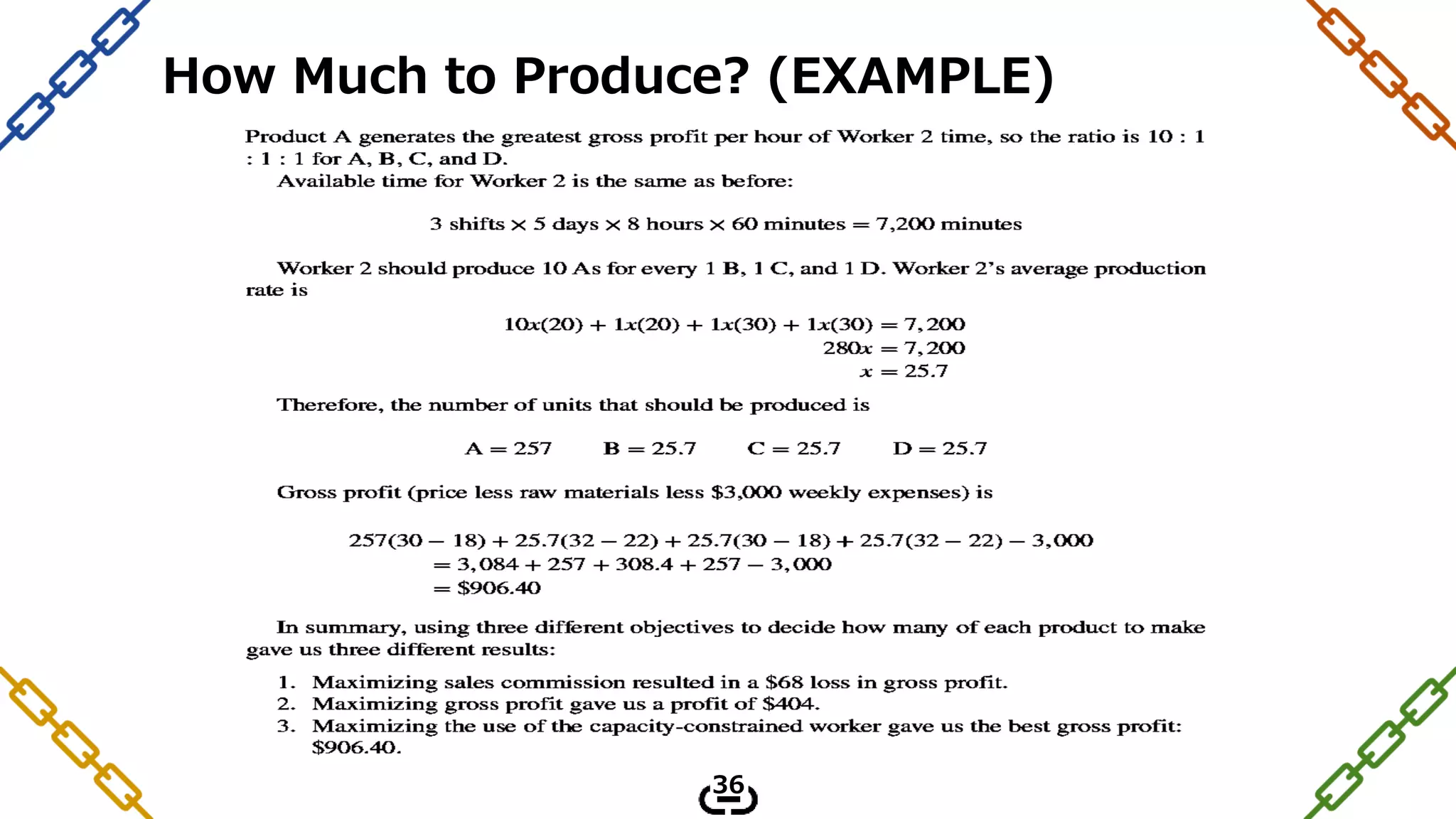 How Much to Produce? (EXAMPLE)
36
 