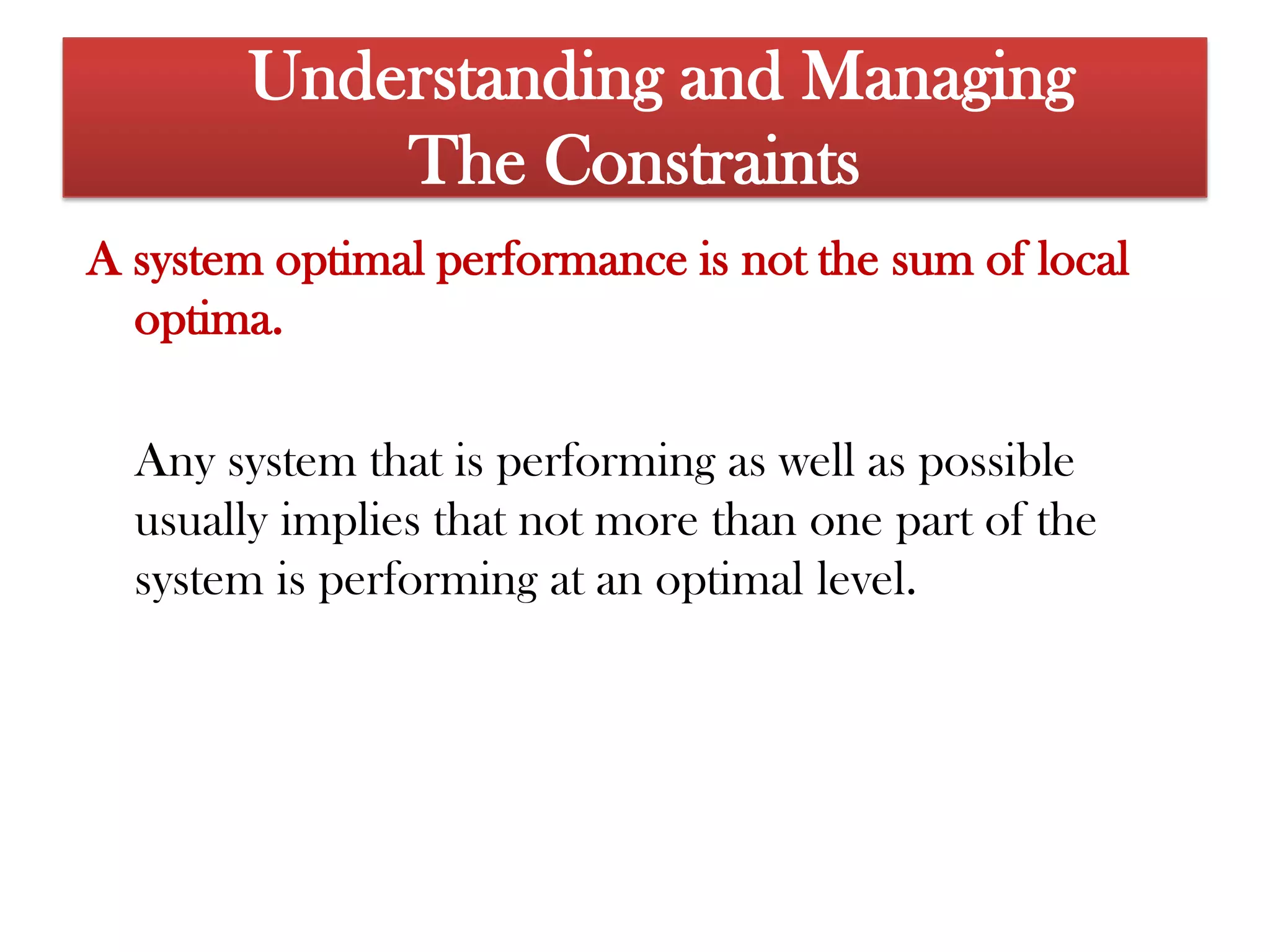 Once the constraint is a constraint no longer, find the newone and repeatthe steps. 