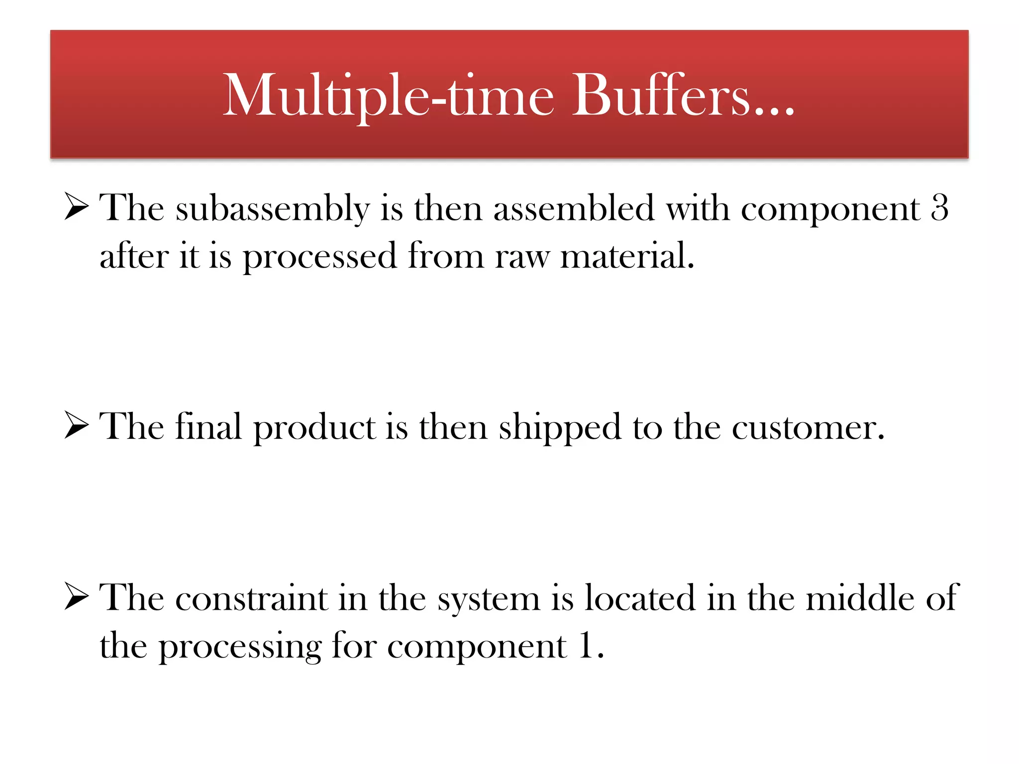 Buffers They appear as part of the EXPLOIT and SUBORDINATE steps of the five focusing steps.