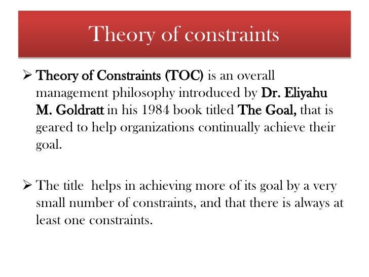 theory of constraints research paper Theory of constraint research paper evaluating the theory of constraint and queuing theory abstract the theory of constraints and the queuing theory is. theory of constraints research paper Theory of constraint research paper evaluating the theory of constraint and queuing theory abstract the theory of constraints and the queuing theory is.