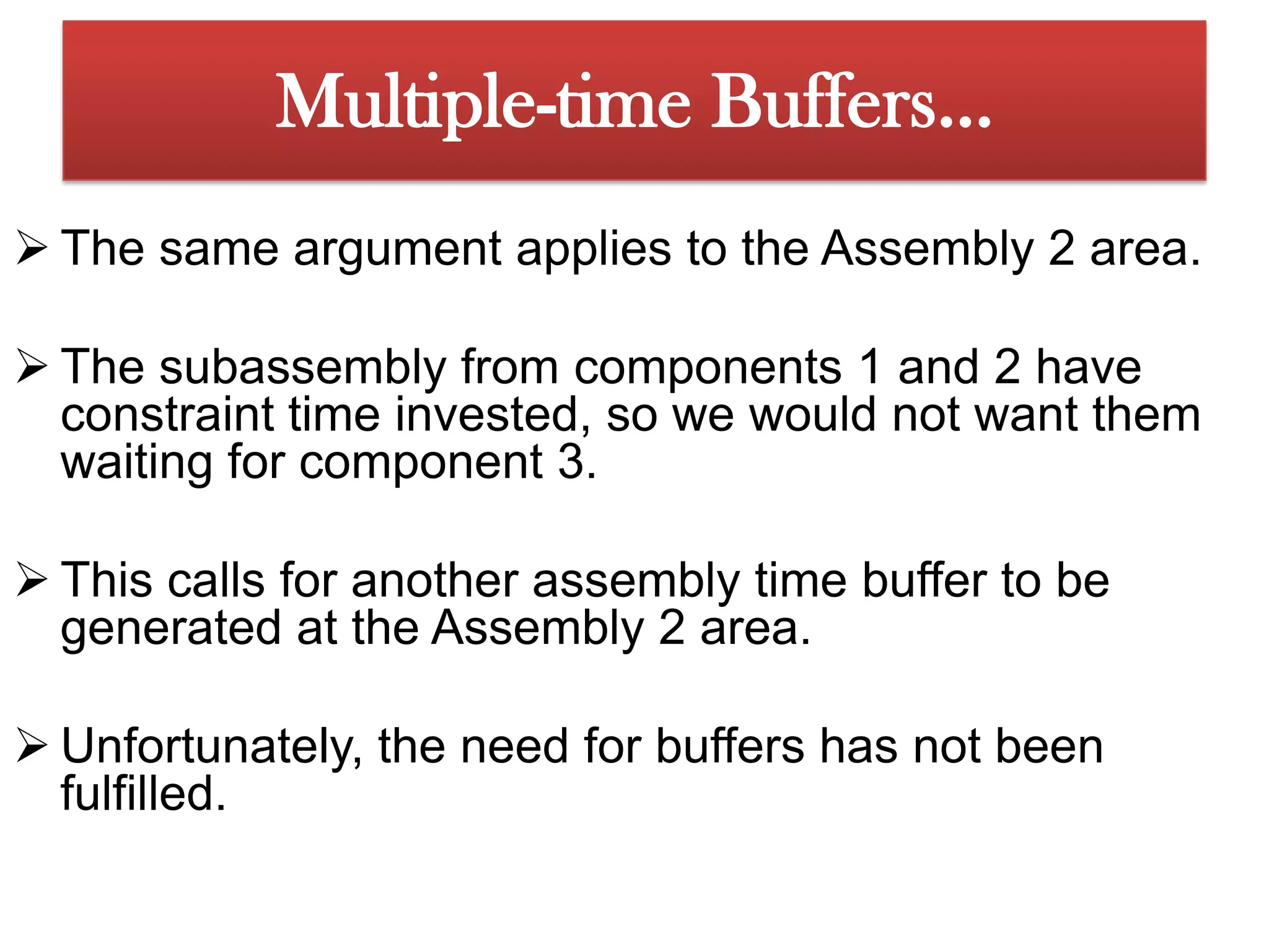Nothingshould, therefore, impede the progress of component 1. 