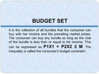 Theory of consumer behavior | PPTX