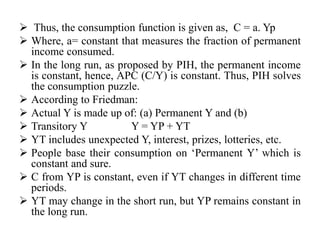 Theory of consumption | PPTX