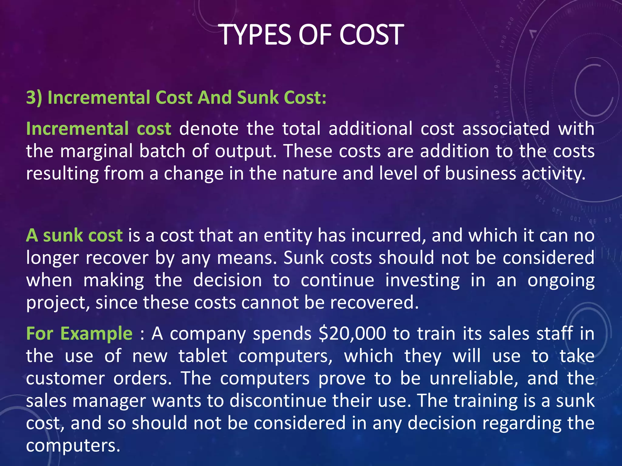 Theory of cost | PPTX