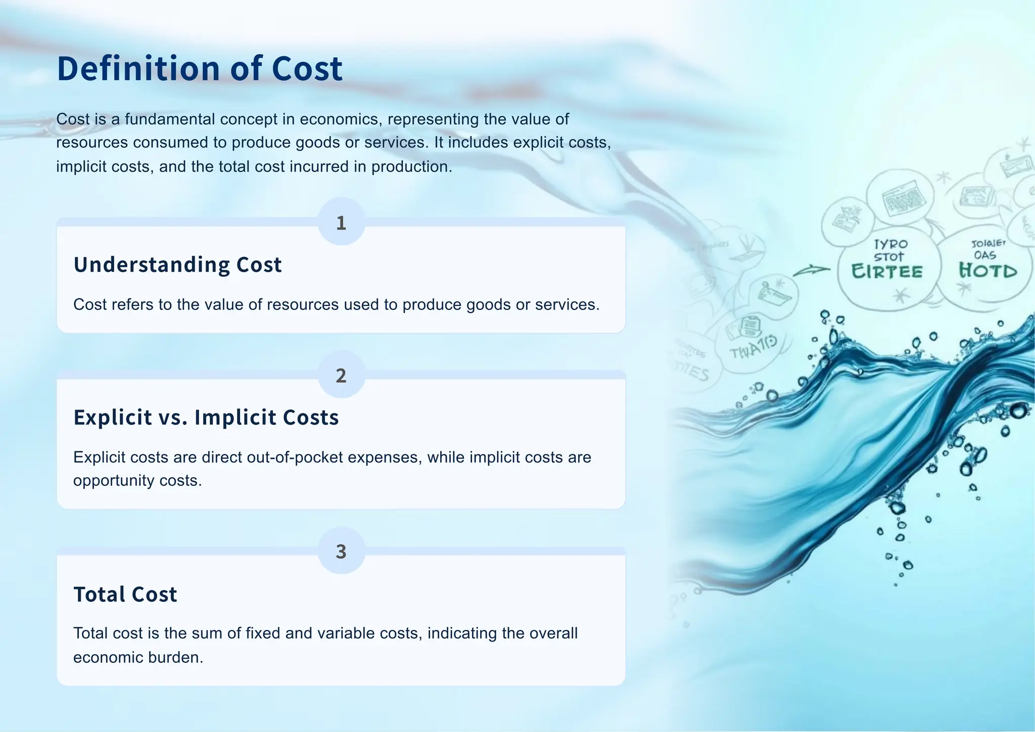 Theory of Cost and main points effect it | PDF