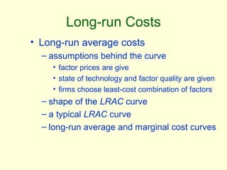 Theory of costs, micro economics Slide 36