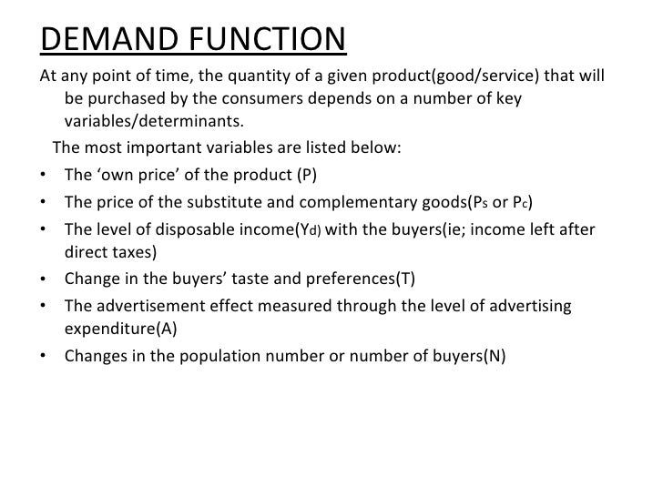 demand in economics definition concept