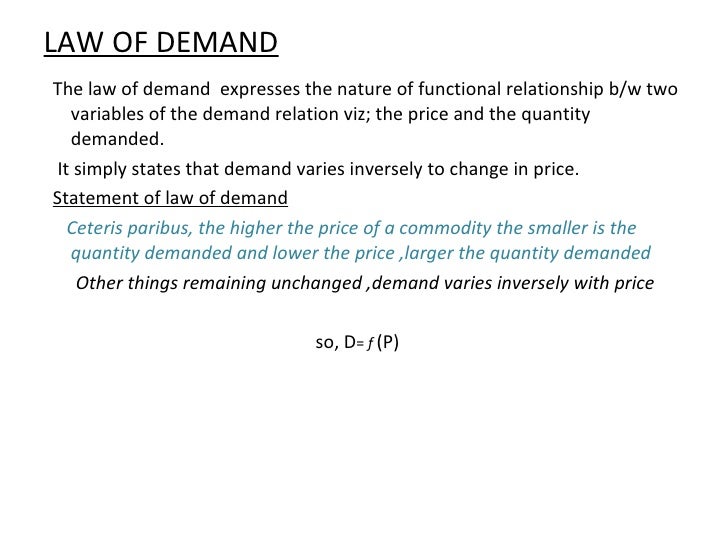 demand in economics definition concept