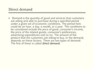 Theory of demand | PPTX