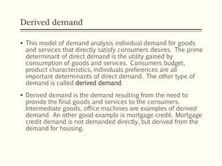 Theory of demand | PPTX