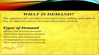 Theory of demand | PPTX