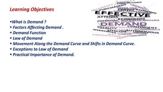 Learning Demand Examples Theory of demand unit-1 (3) | PPTX