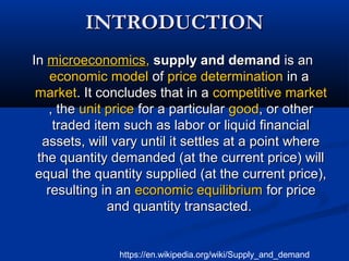 Theory of demand and supply | PPT
