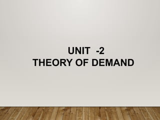 Theory of Demand; Law of demand; Usefulness of law of demand.pptx