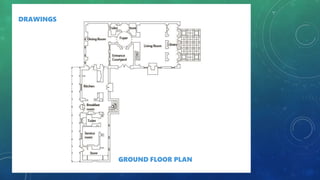 DRAWINGS
GROUND FLOOR PLAN
DRAWINGS
 