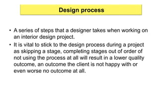 Theory of design & the constraints involved in an interior design ...