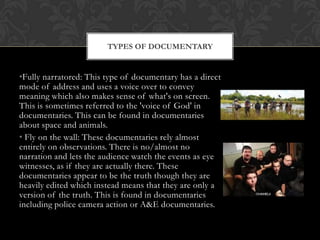 Theory of documentary | PPTX