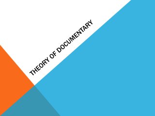 Theory of documentary