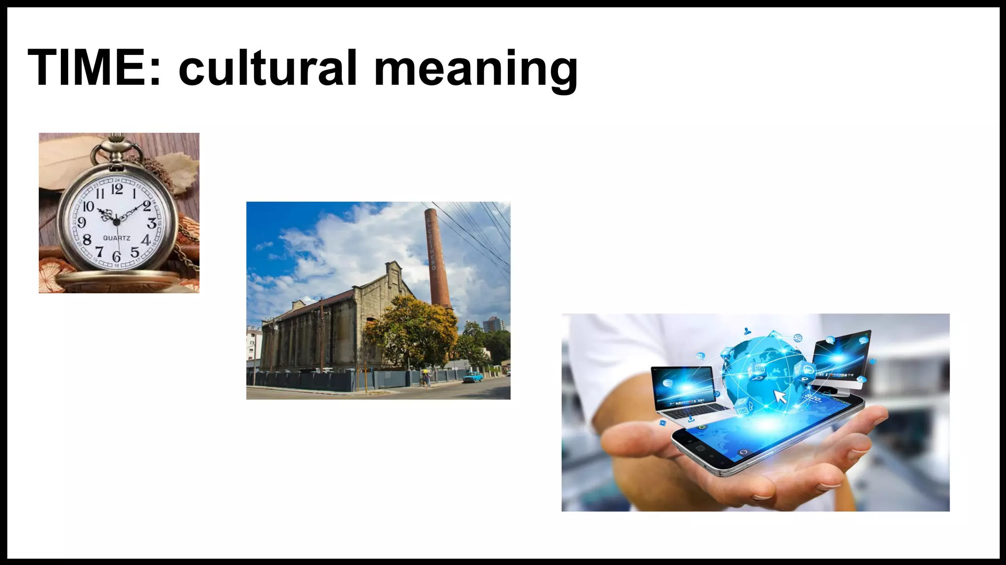 TIME: cultural meaning
 