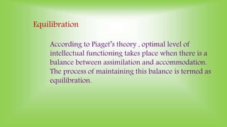 Theory of intellectual development by jean piaget PPT