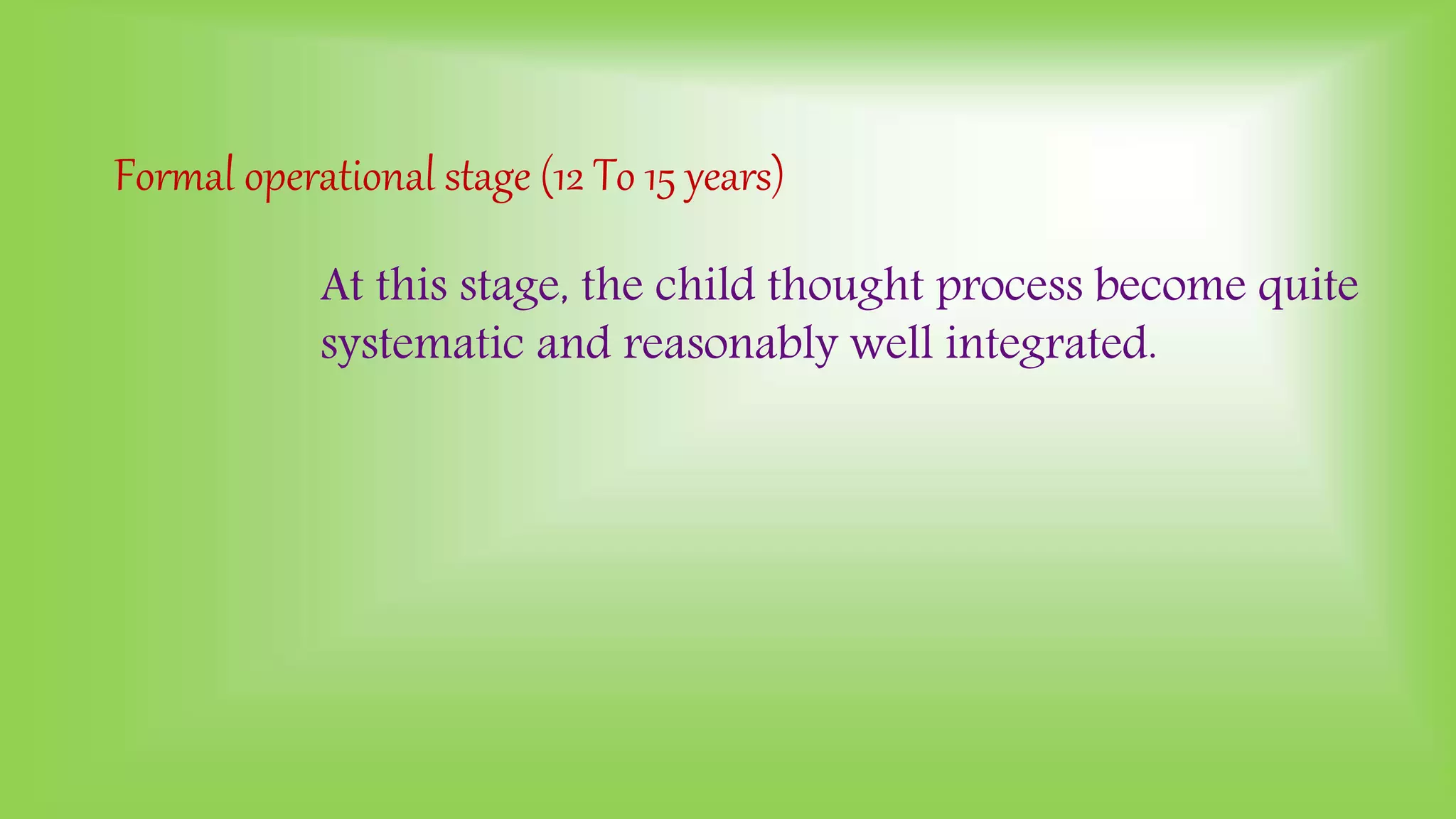 Piaget's Theory Of Intellectual Development Theory of intellectual development by jean piaget | PPT