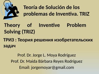 TheoryofInventiveProblemSolvingTRIZ.pptx
