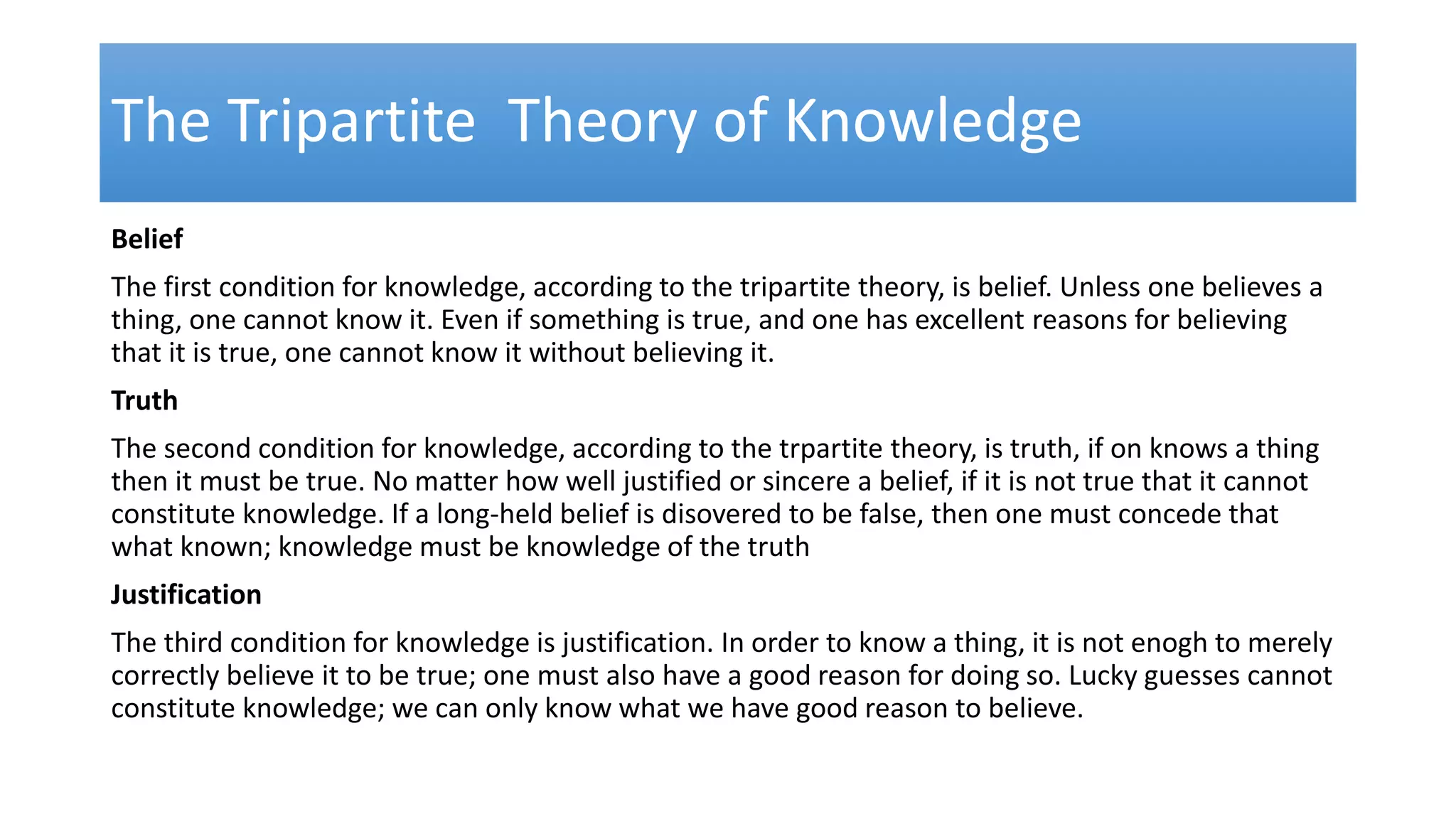 THEORY OF KNOWLEDGE | PPTX