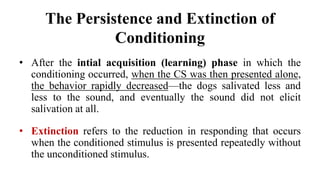 Extinction Conditioning Dogs Theory Of Learning (Psychology) | PPTX
