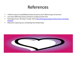 Theory of love | PPTX