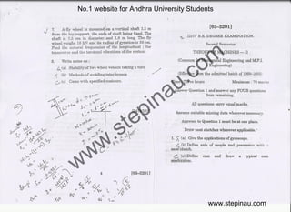 No.1 website for Andhra University Students
www.stepinau.com
www.stepinau.com
 