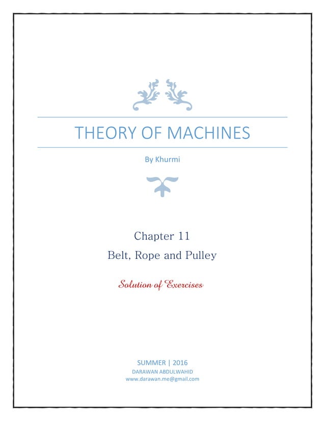 Theory of machines by rs. khurmi_ solution manual _ chapter 11 PDF