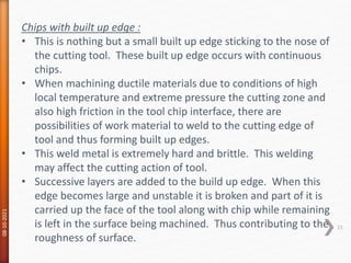 Theory of metal cutting | PPTX