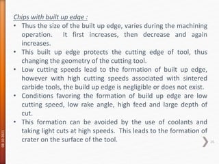 Theory of metal cutting | PPTX