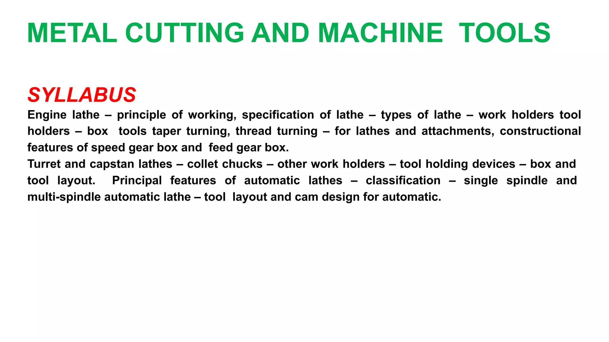 Theory of metal cutting | PDF