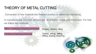 Theory of metal cutting | PDF