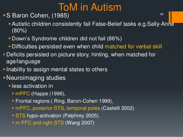 1985 Paper On Theory Of Mind >> Theory Of Mind Seminar Presentation 1985 Paper On Theory Of Mind >> Theory Of Mind Seminar Presentation