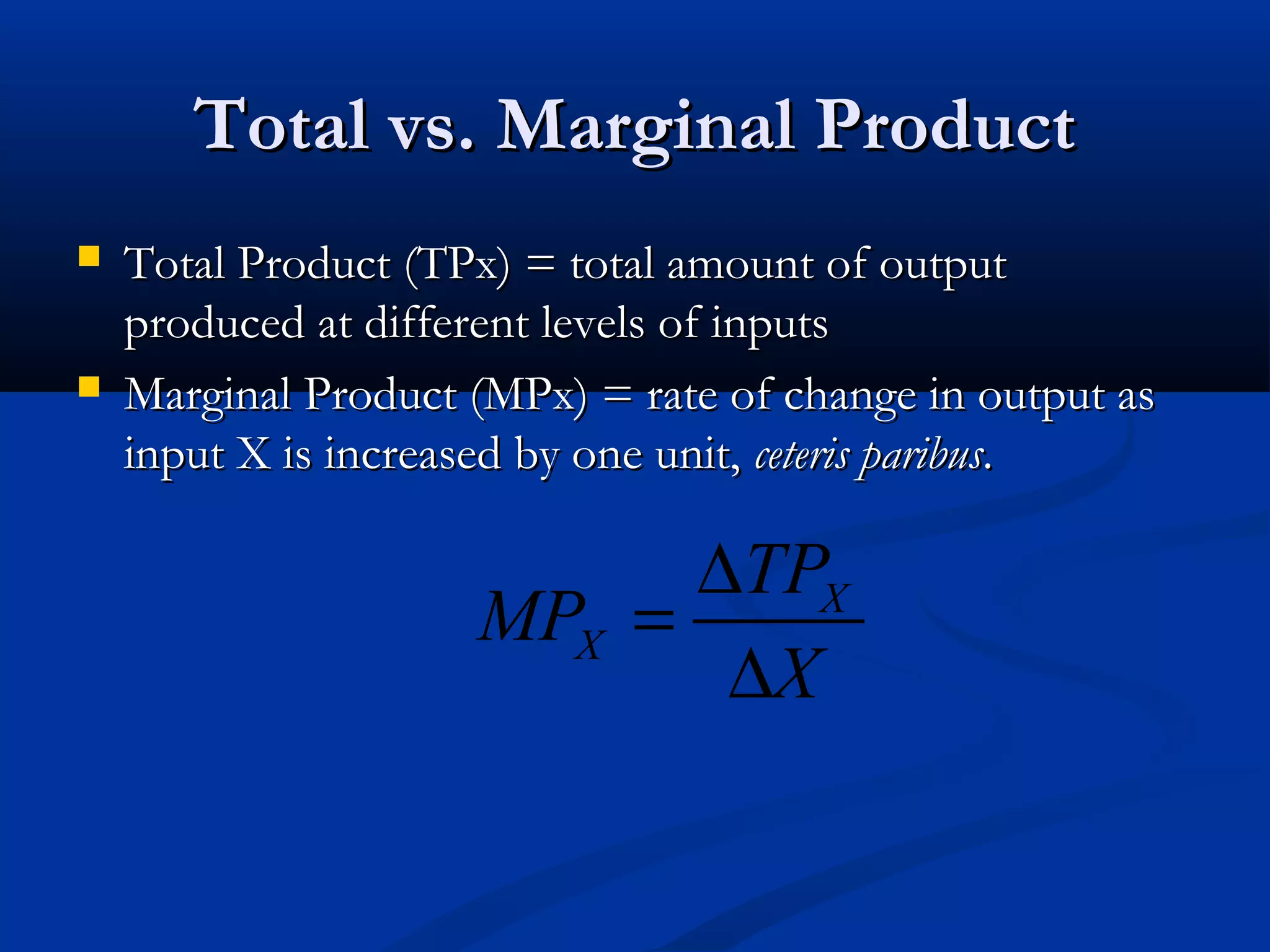 Theory of production | PPT