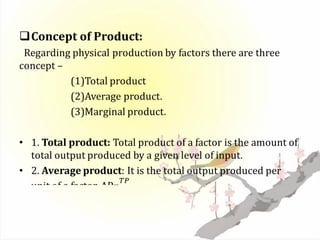 Theory of production | PPT | Business Accounting & Finance | Business